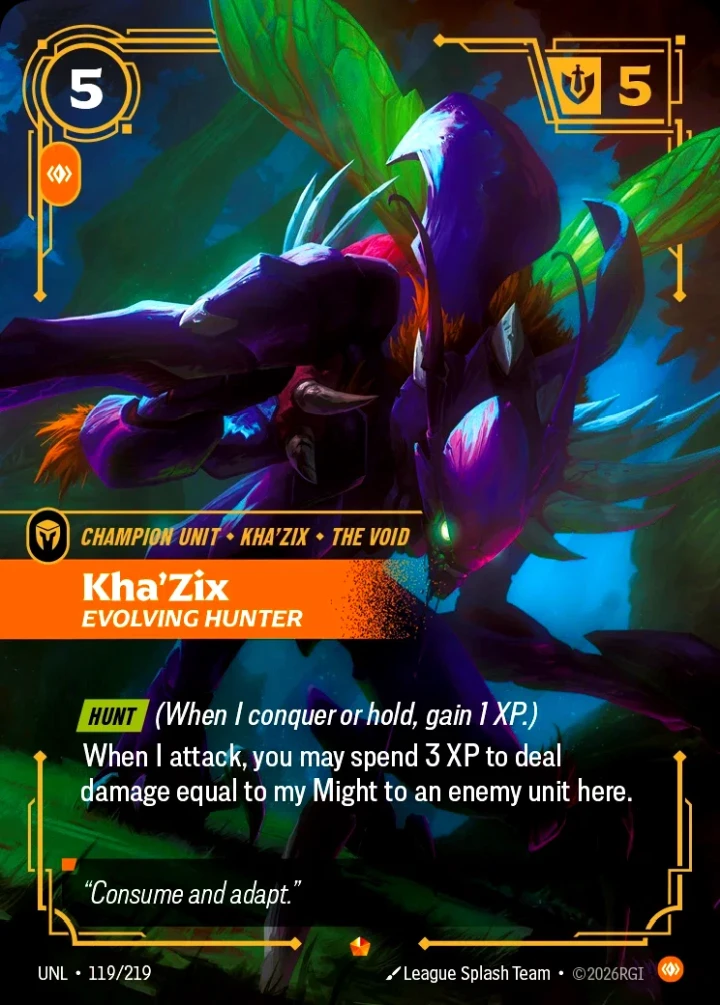 Kha'Zix, Evolving Hunter (V.1 - Epic)