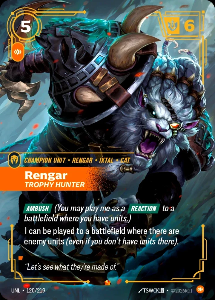 Rengar, Trophy Hunter (V.1 - Epic)