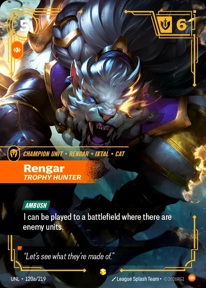Rengar, Trophy Hunter (V.2 - Showcase)