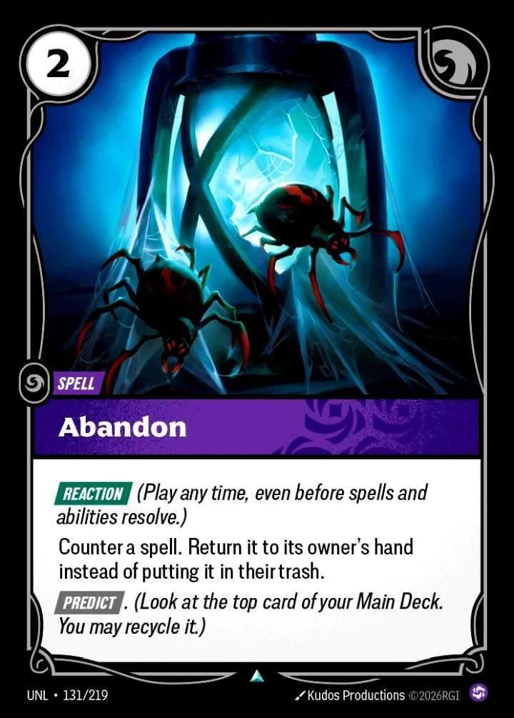 Abandon Single: Riftbound: League of Legends Unleashed Einzelkarte