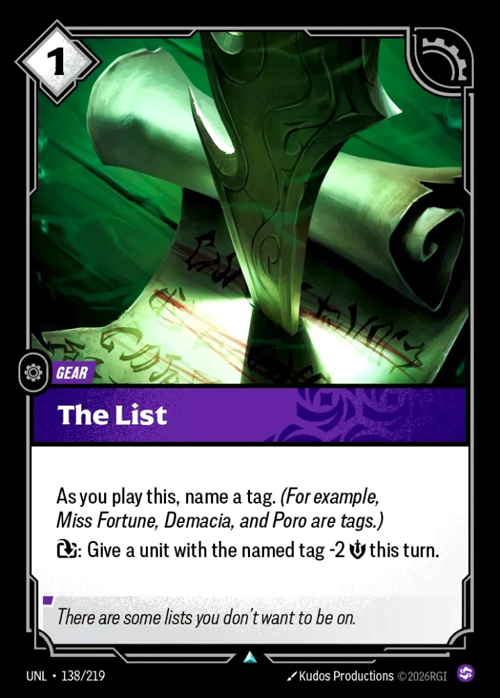 The List