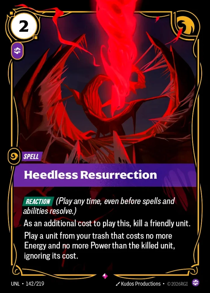 Heedless Resurrection