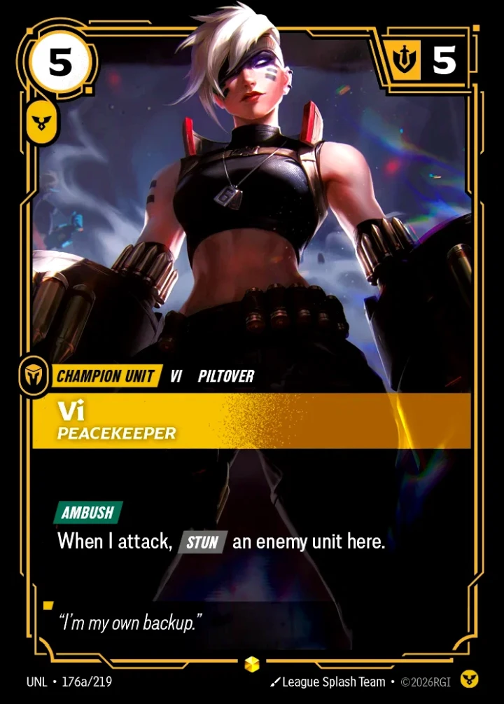 Vi, Peacekeeper (V.2 - Showcase)