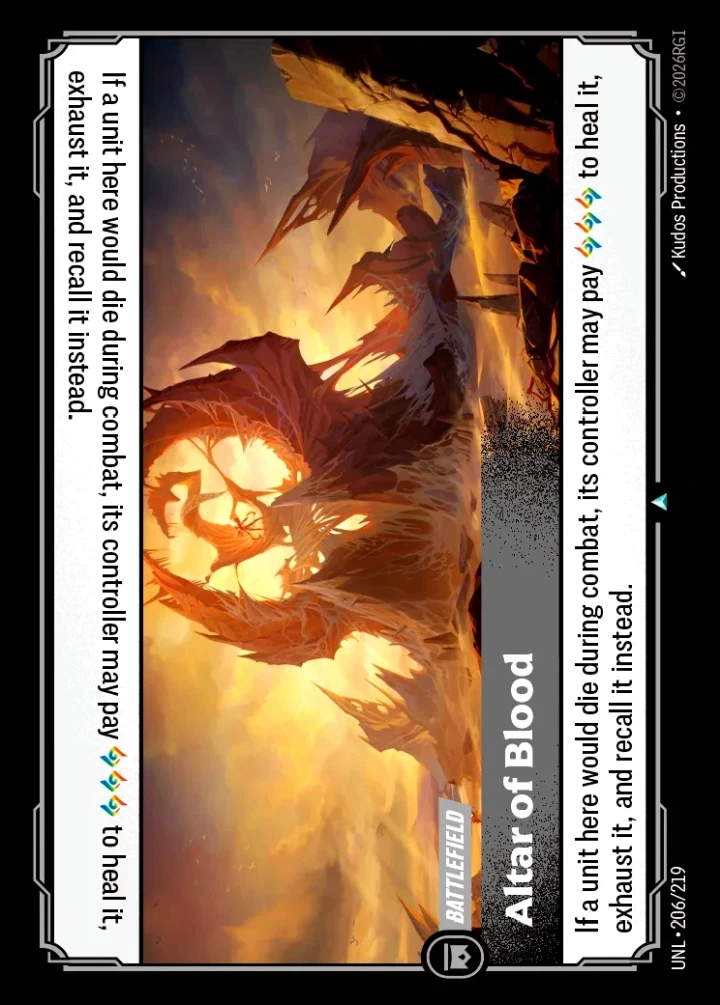 Altar of Blood Single: Riftbound: League of Legends Unleashed Einzelkarte