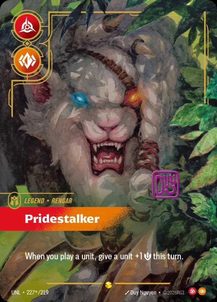 Rengar, Pridestalker (V.3 - Signed Showcase)