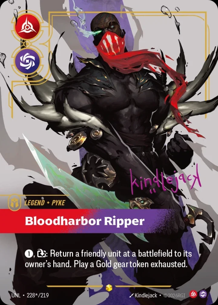 Pyke, Bloodharbor Ripper (V.3 - Signed Showcase)