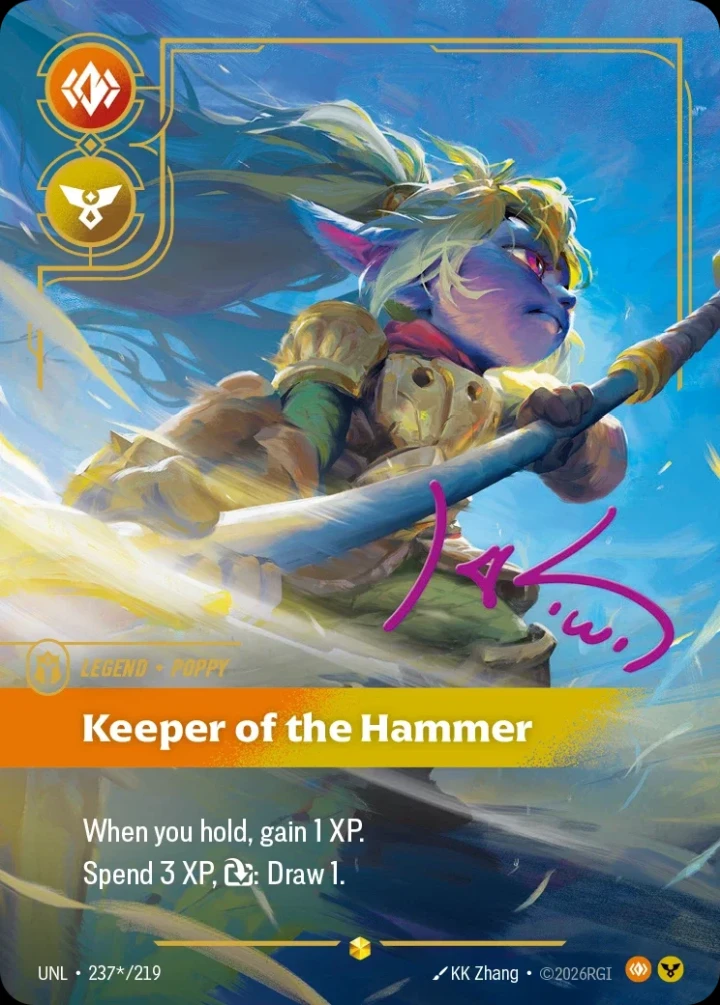 Poppy, Keeper of the Hammer (V.3 - Signed Showcase)