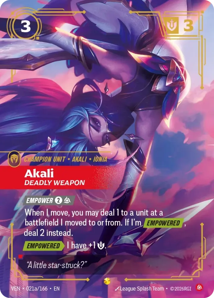 Akali, Deadly Weapon (V.2 - Showcase)