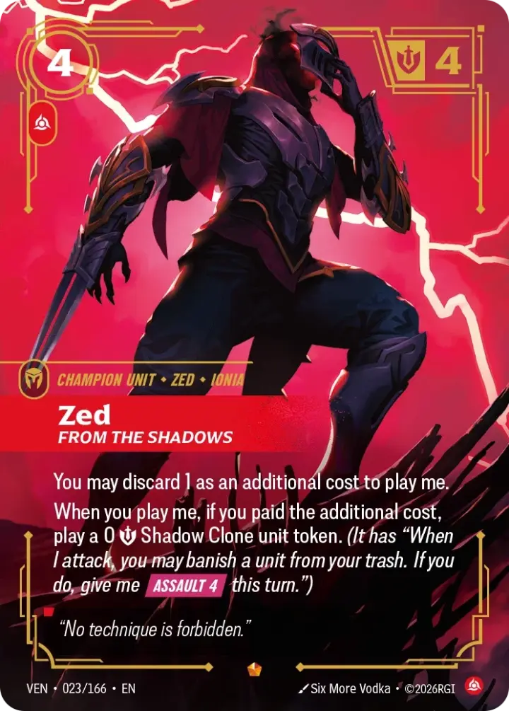 Zed, From the Shadows (V.1 - Epic)