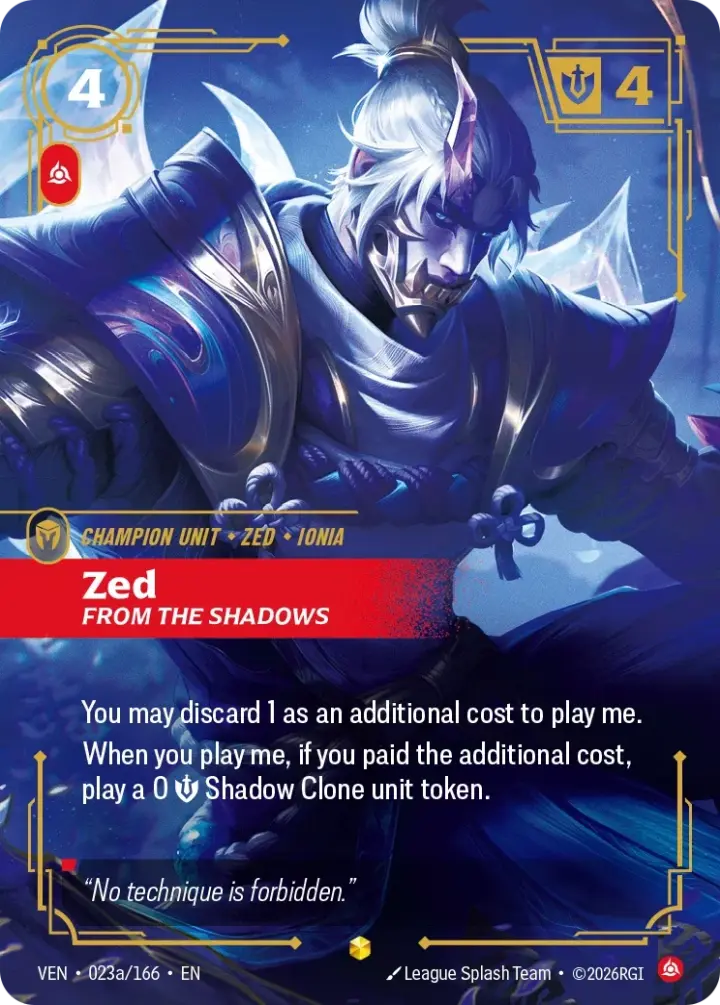Zed, From the Shadows (V.2 - Showcase)
