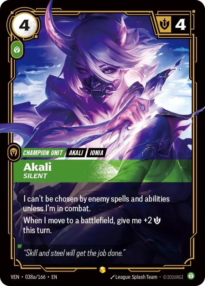 Akali, Silent (V.2 - Showcase)