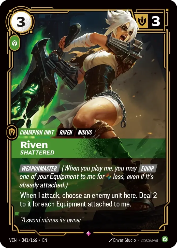 Riven, Shattered (V.1 - Rare)