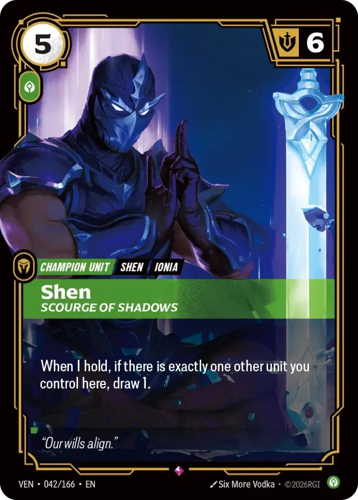 Shen, Scourge of Shadows (V.1 - Rare)