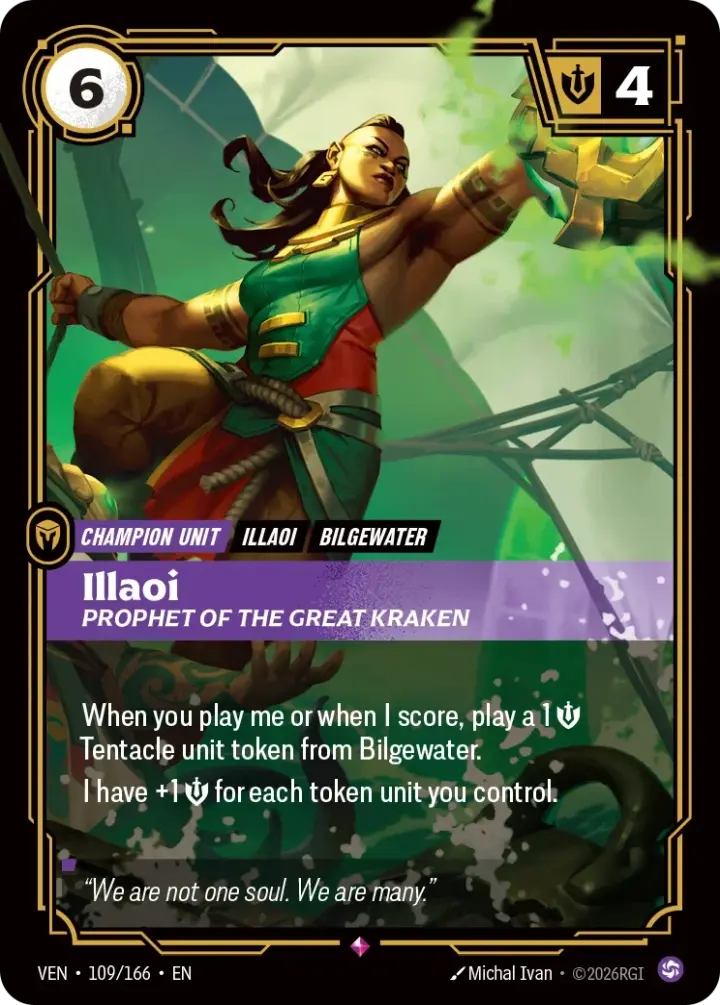 Illaoi, Prophet of the Great Kraken (V.1 - Rare)