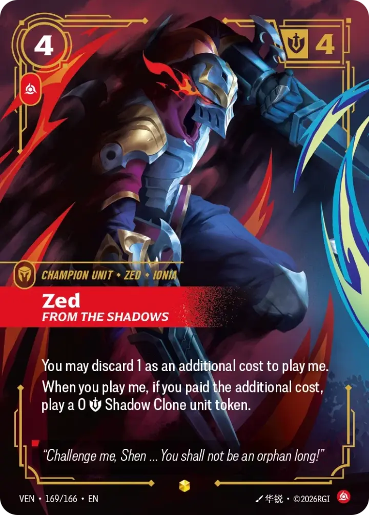 Zed, From the Shadows (V.3 - Showcase)