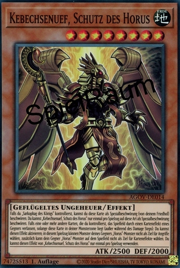 Qebehsenuef, Protection of Horus
