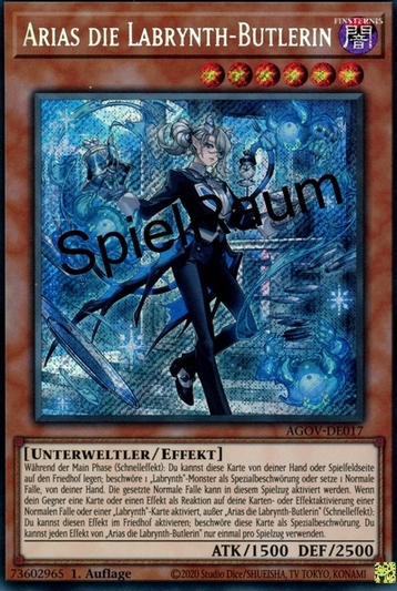 Arias the Labrynth Butler (V.1 - Secret Rare)