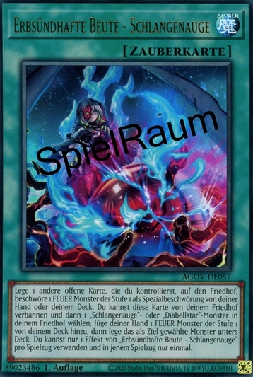 Original Sinful Spoils - Snake-Eye (V.1 - Ultra Rare)