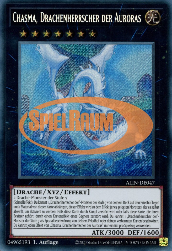 Chasma, Dragon Ruler of Auroras (V.1 - Secret Rare)