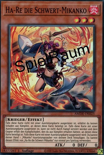 Ha-Re the Sword Mikanko (V.1 - Super Rare)