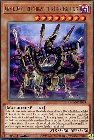 Gizmek Orochi, the Serpentron Sky Slasher (V.1 - Rare)