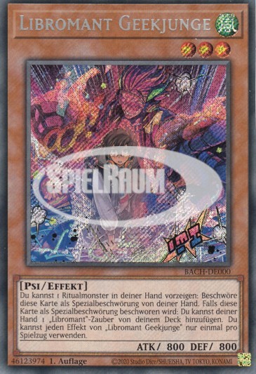 Libromancer Geek Boy (V.1 - Secret Rare) Single: Yu-Gi-Oh! Battle of Chaos Einzelkarte