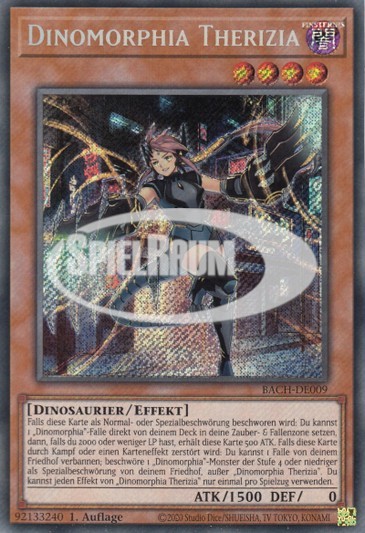 Dinomorphia Therizia (V.1 - Secret Rare) Single: Yu-Gi-Oh! Battle of Chaos Einzelkarte