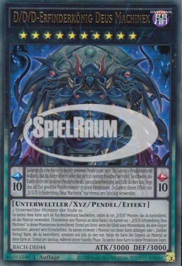 D/D/D Deviser King Deus Machinex Single: Yu-Gi-Oh! Battle of Chaos Einzelkarte