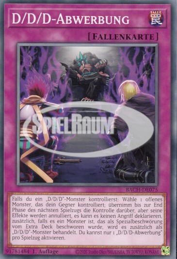 D/D/D Headhunt Single: Yu-Gi-Oh! Battle of Chaos Einzelkarte