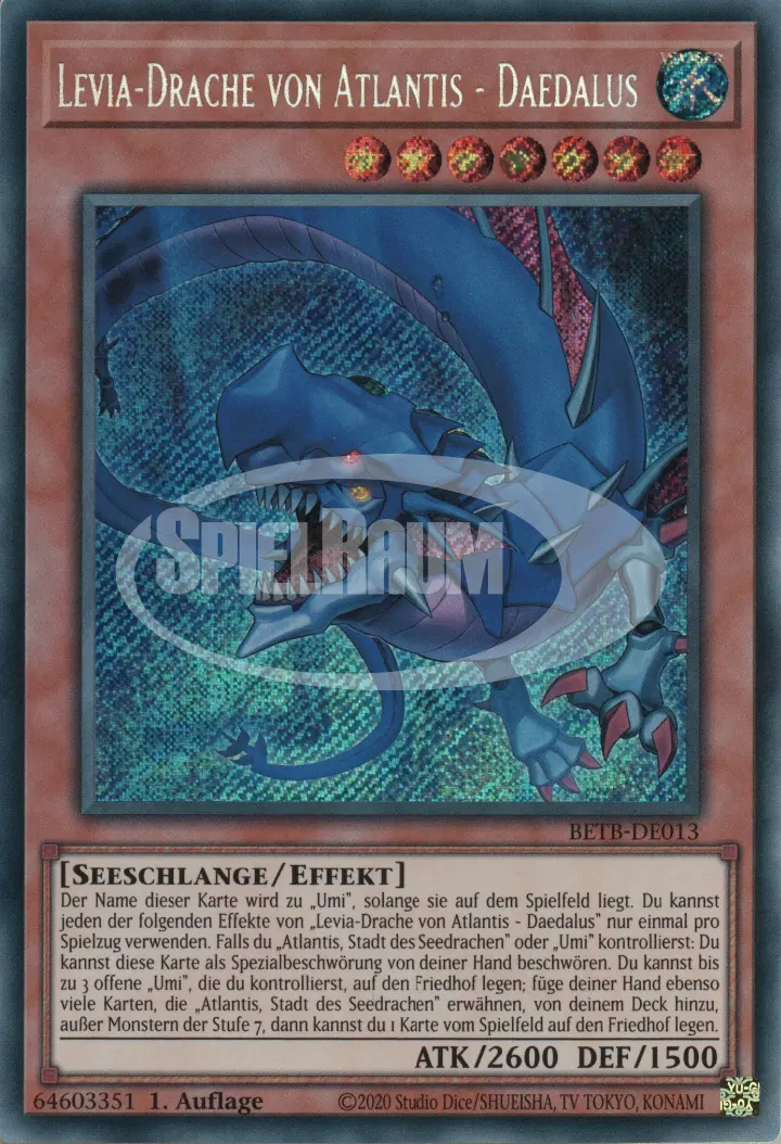 Levia-Dragon of Atlantis - Daedalus (V.1 - Secret Rare)