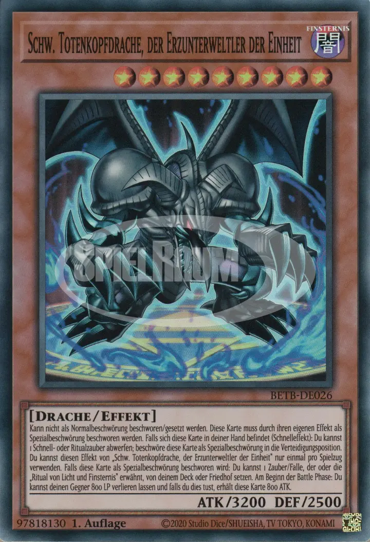 Black Skull Dragon, the Archfiend of Unity (V.1 - Super Rare)