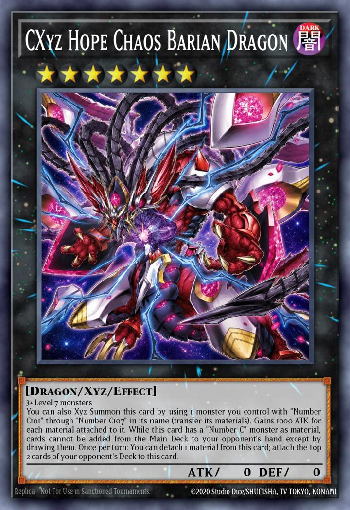 CXyz Hope Chaos Barian Dragon (V.1 - Ultra Rare)