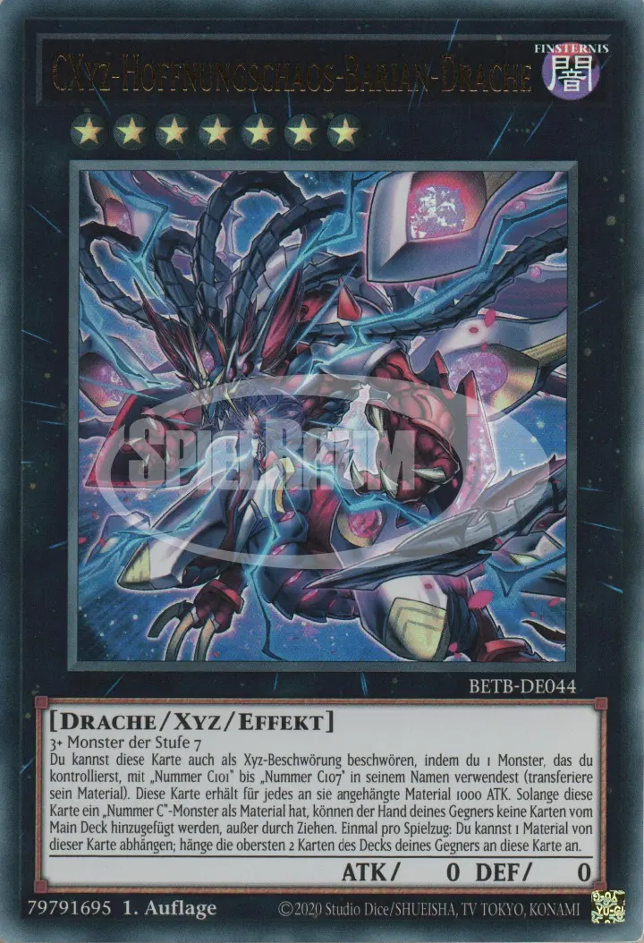 CXyz Hope Chaos Barian Dragon (V.1 - Ultra Rare)