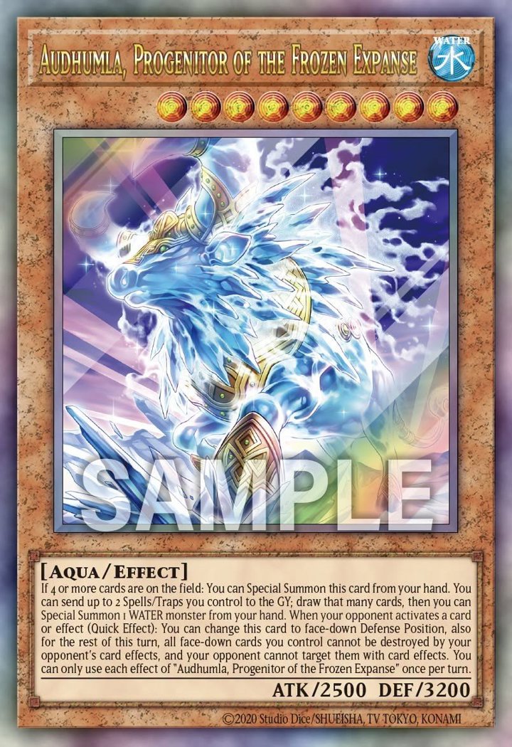Audhumla, Progenitor of the Frozen Expanse (V.1 - Ultra Rare)