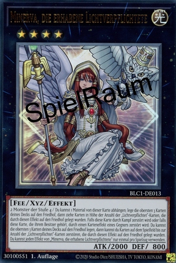 Minerva, the Exalted Lightsworn (V.1 - Ultra Rare)