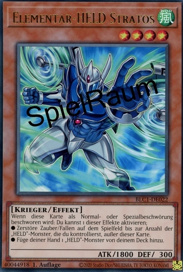 Elemental HERO Stratos (V.2 - Special) Single: Yu-Gi-Oh! Battles of Legend: Chapter 1 Einzelkarte