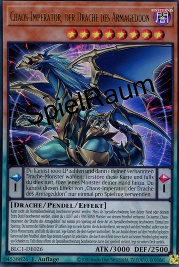 Chaos Emperor, the Dragon of Armageddon (V.1 - Ultra Rare)