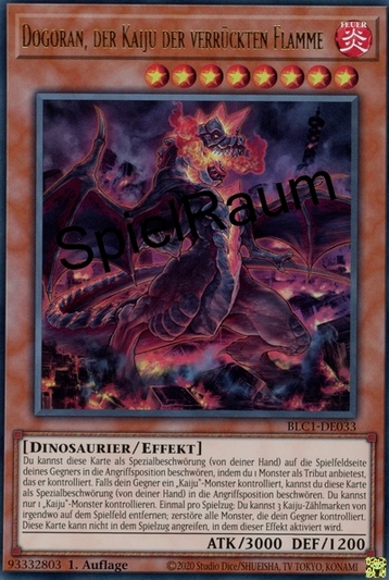 Dogoran, the Mad Flame Kaiju (V.1 - Ultra Rare)