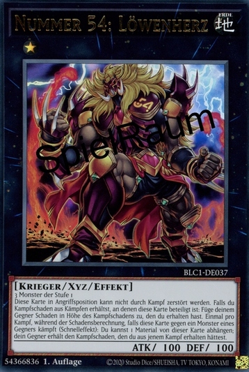 Number 54: Lion Heart (V.1 - Ultra Rare)