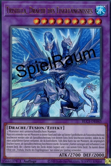 Trishula, the Dragon of Icy Imprisonment (V.1 - Ultra Rare)