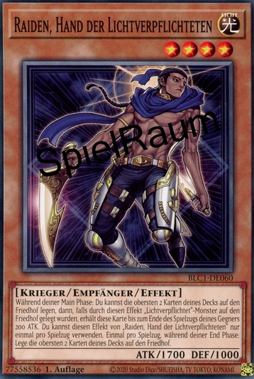 Raiden, Hand of the Lightsworn