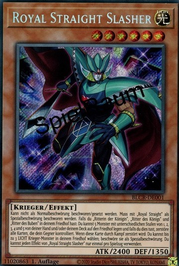 Royal Straight Slasher Single: Yu-Gi-Oh! Battles of Legend: Crystal Revenge Einzelkarte