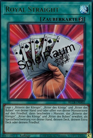 Royal Straight Single: Yu-Gi-Oh! Battles of Legend: Crystal Revenge Einzelkarte
