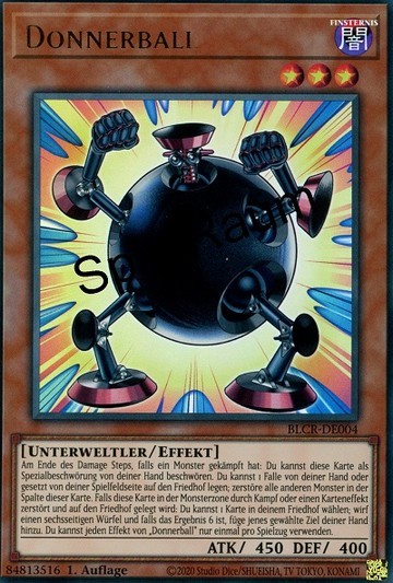 Thunder Ball Single: Yu-Gi-Oh! Battles of Legend: Crystal Revenge Einzelkarte