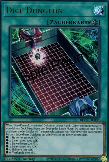 Dice Dungeon Single: Yu-Gi-Oh! Battles of Legend: Crystal Revenge Einzelkarte