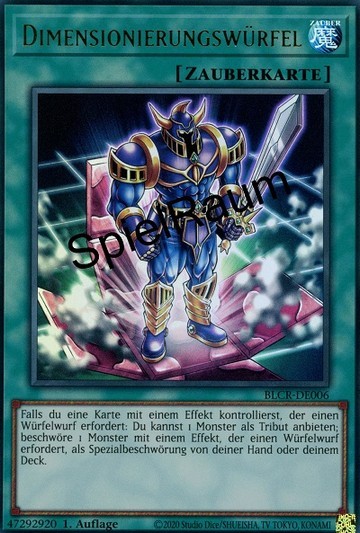 Dimension Dice Single: Yu-Gi-Oh! Battles of Legend: Crystal Revenge Einzelkarte