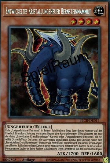 Advanced Crystal Beast Amber Mammoth Single: Yu-Gi-Oh! Battles of Legend: Crystal Revenge Einzelkarte