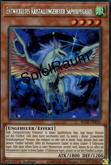 Advanced Crystal Beast Sapphire Pegasus Single: Yu-Gi-Oh! Battles of Legend: Crystal Revenge Einzelkarte