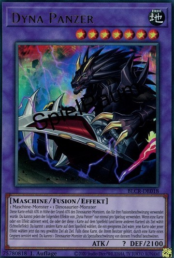 Dyna Tank Single: Yu-Gi-Oh! Battles of Legend: Crystal Revenge Einzelkarte