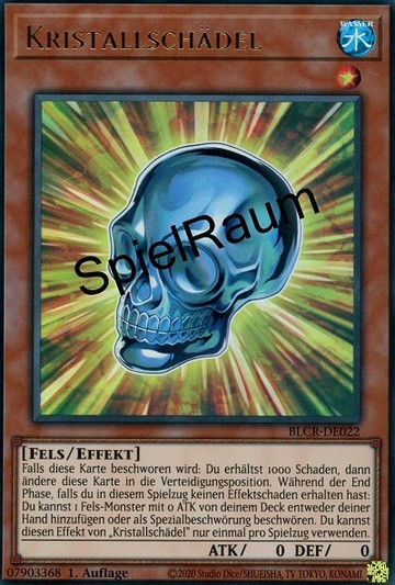 Crystal Skull Single: Yu-Gi-Oh! Battles of Legend: Crystal Revenge Einzelkarte